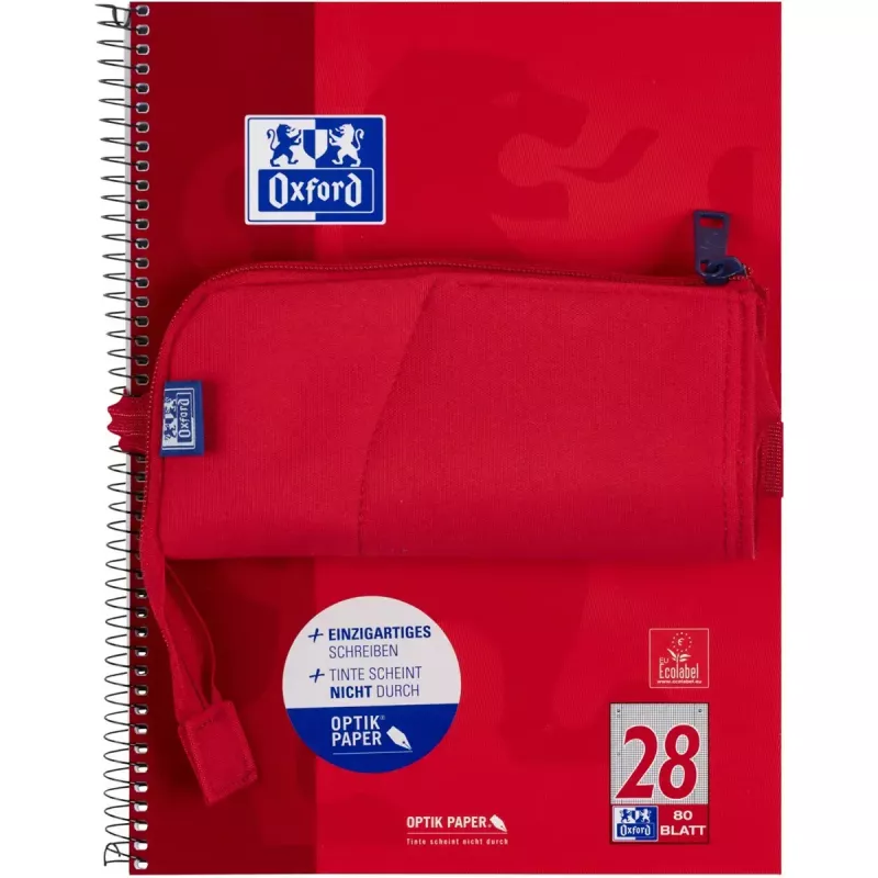 Astuccio morbido Oxford 400183527 rosso 220x70x90 mm