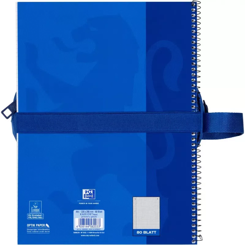 Astuccio morbido Oxford 400183522 blu 220x70x90 mm
