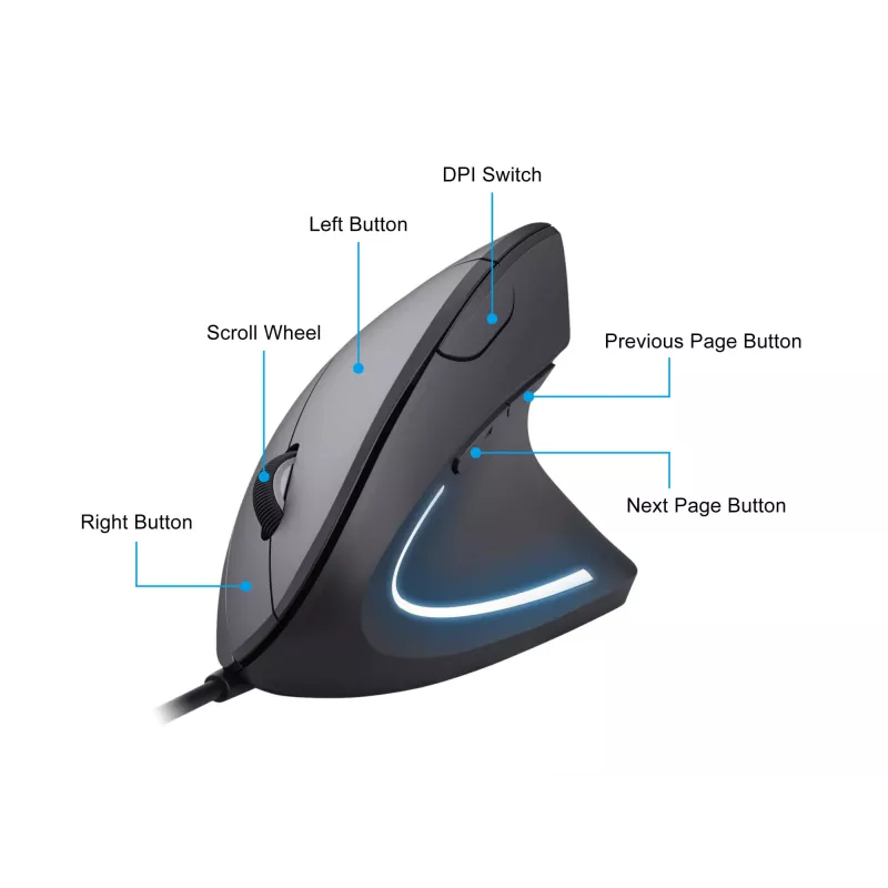 Equip 245118 mouse universale per destrimani USB Type-A ottico 3200 DPI