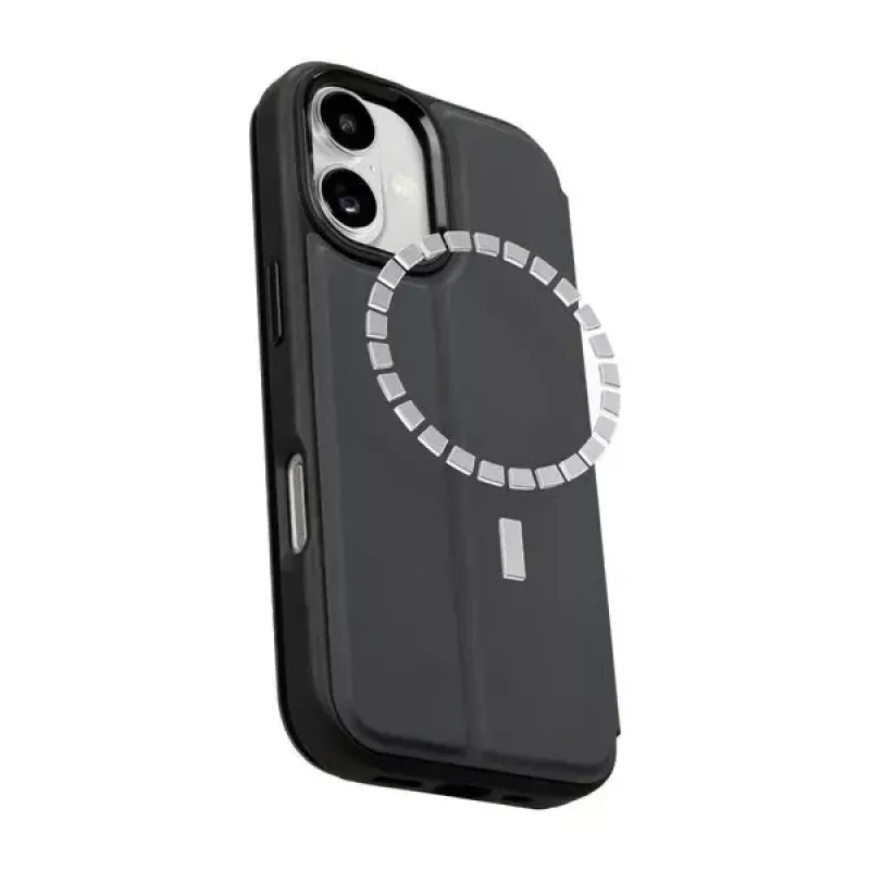 Custodia a libro LAUT MAGFOLIO per iPhone 17 16 cm nero