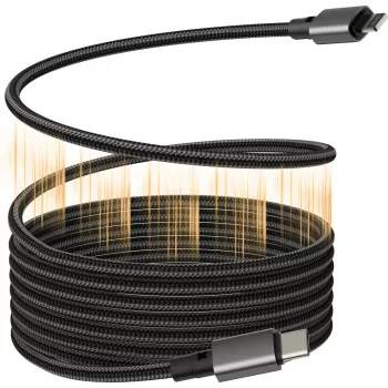Vision TC 1MLTGMAG/BL cavo Lightning magnetico, 1 m, nero