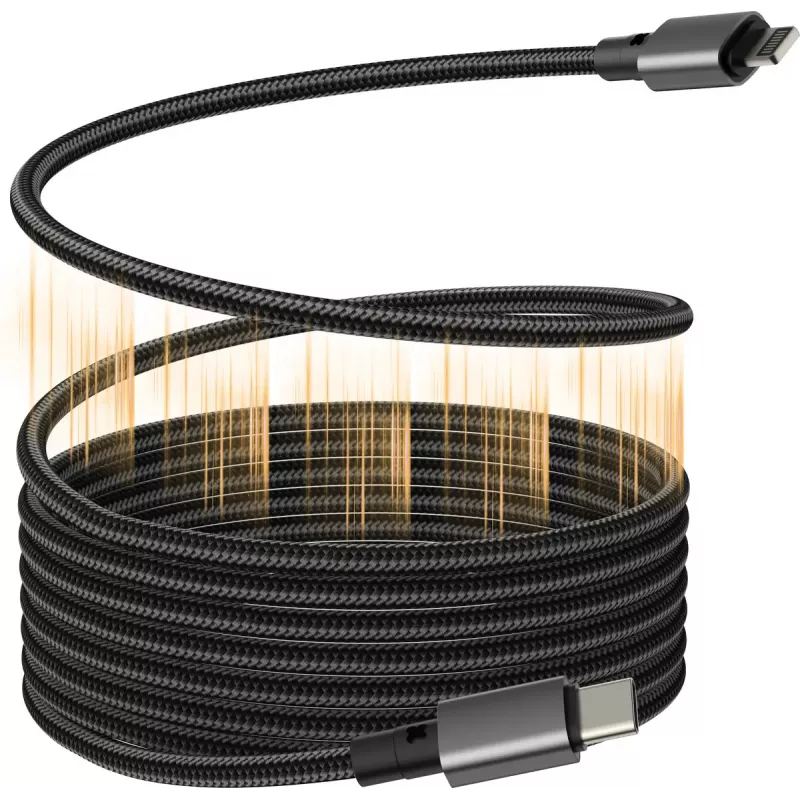 Vision TC 1MLTGMAG/BL cavo Lightning magnetico, 1 m, nero