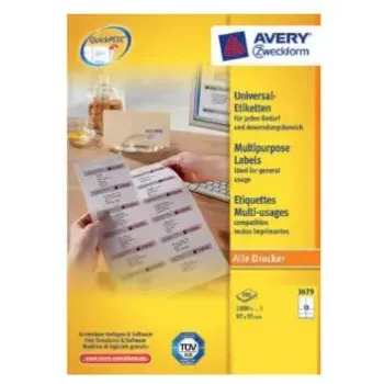 Etichette per stampante Avery 3679 bianco