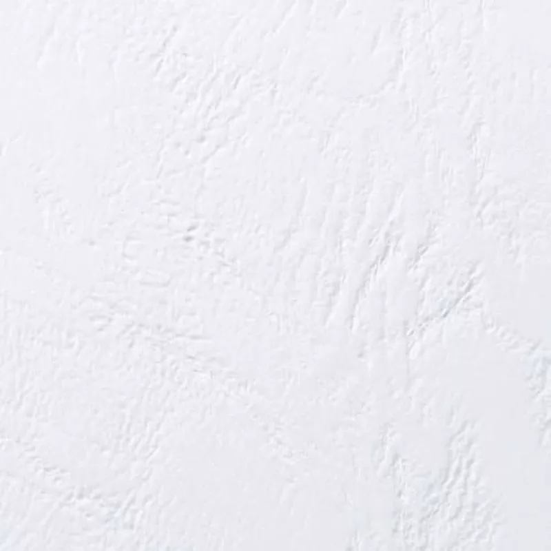 GBC LeatherGrain copertine per rilegatura A5, 250 g/m², bianco, 50 pz (4400015)