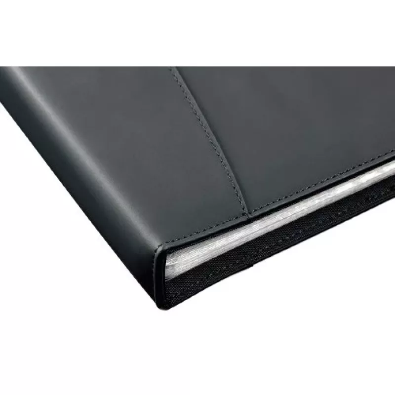 Rexel Soft Touch Smooth 2101189 portalistini, A4, 36 tasche, polipropilene (PP), nero