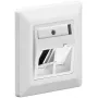 Placca per il montaggio di connettori femmina Keystone Goobay 95902