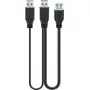 Cavo USB Goobay 3.0 0,3 m USB 3.2 Gen 1 2x USB A nero
