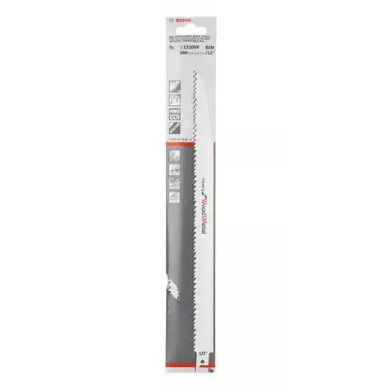 Lama per seghetto sabre Bosch S 1210 VF bimetallo 30 cm 5-8 TPI
