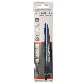 Lama per seghetto sabre Bosch S 930 CF bimetallo 1 pezzo 8 10 TPI