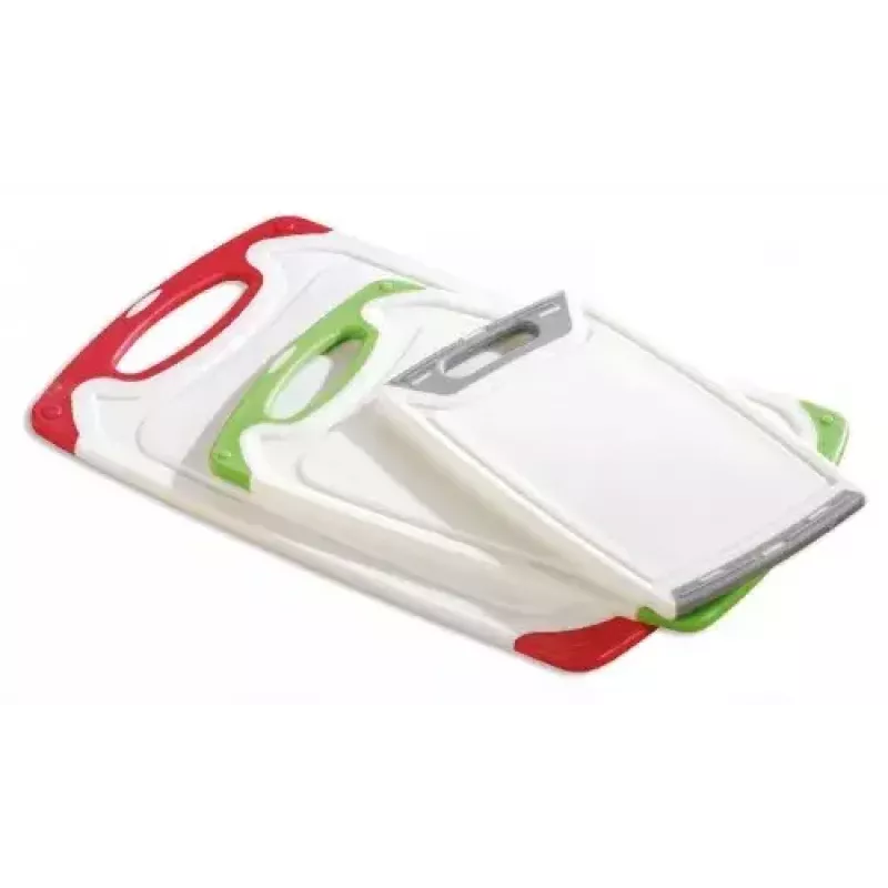 Tagliere Esmeyer STAR rettangolare plastica verde grigio rosso bianco