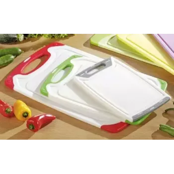 Tagliere Esmeyer STAR rettangolare plastica verde grigio rosso bianco