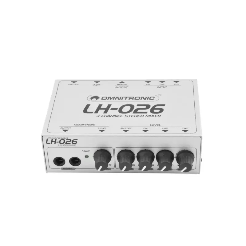 Mixer audio Omnitronic 10355026 3 canali 20 - 20000 Hz bianco
