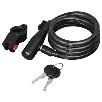 Hama 00178110 lucchetto per bicicletta nero 1200 mm lucchetto a cavo