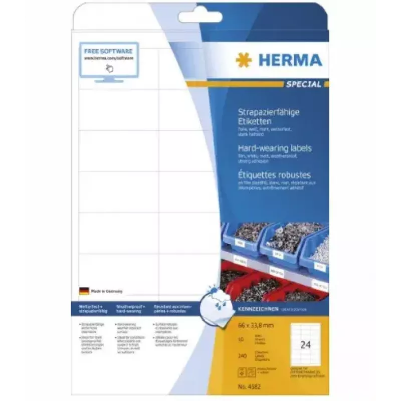Etichetta adesiva per stampante HERMA 4582