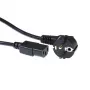 ACT cavo di alimentazione connettore maschio CEE 7/7 (angolare) - C13 nero 5 m