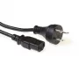 Cavo di alimentazione ACT Powercord connettore maschio danese - C13 nero 2,5 m
