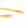 ACT Cavo patch U/UTP CAT6A giallo da 1 metro con connettori RJ45