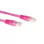 ACT Rosa 20 metri cavo patch U/UTP CAT6A con connettori RJ45