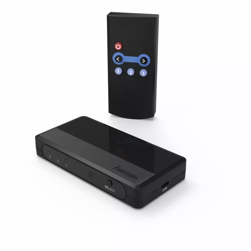Hama 00121760 switch video HDMI nero 1080p DTS-HD Dolby Digital