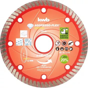 kwb 721140 Disco da taglio per pietra, 115 mm