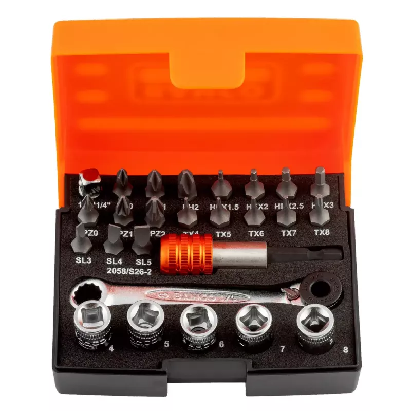 Set di chiavi a bussola Bahco 2058/S26-2 peso 270 g