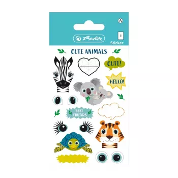 Adesivo decorativo Herlitz 50040278 multicolore motivo animali bambino/bambina