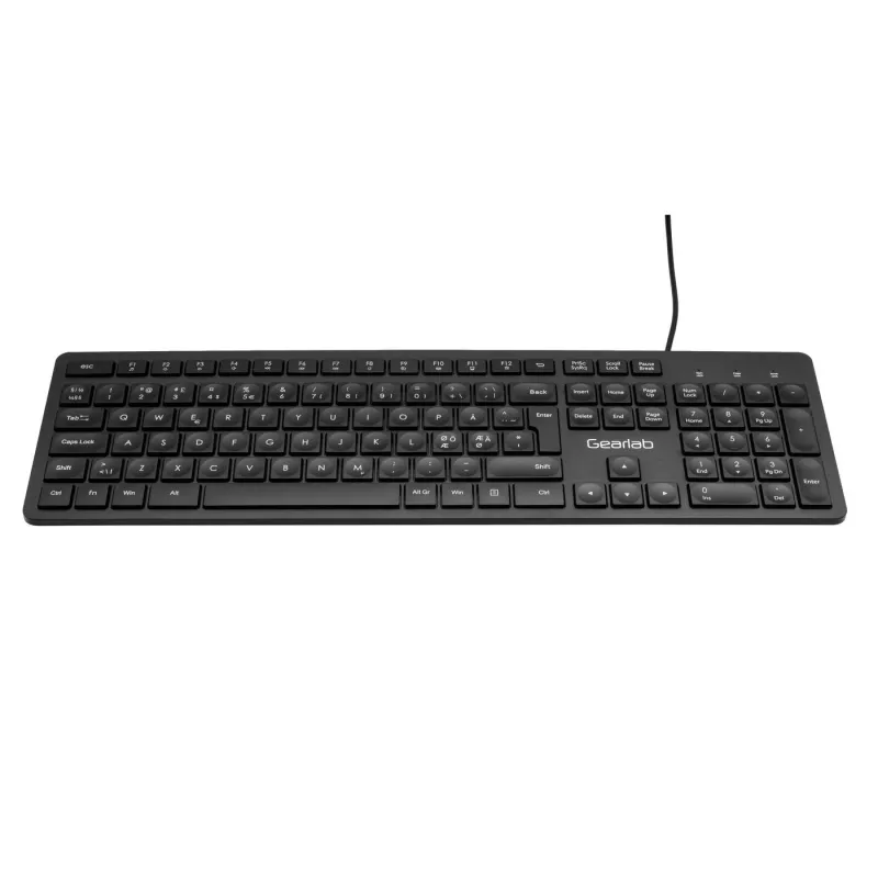 eSTUFF GLB211102 tastiera ufficio USB QWERTY nordico nero