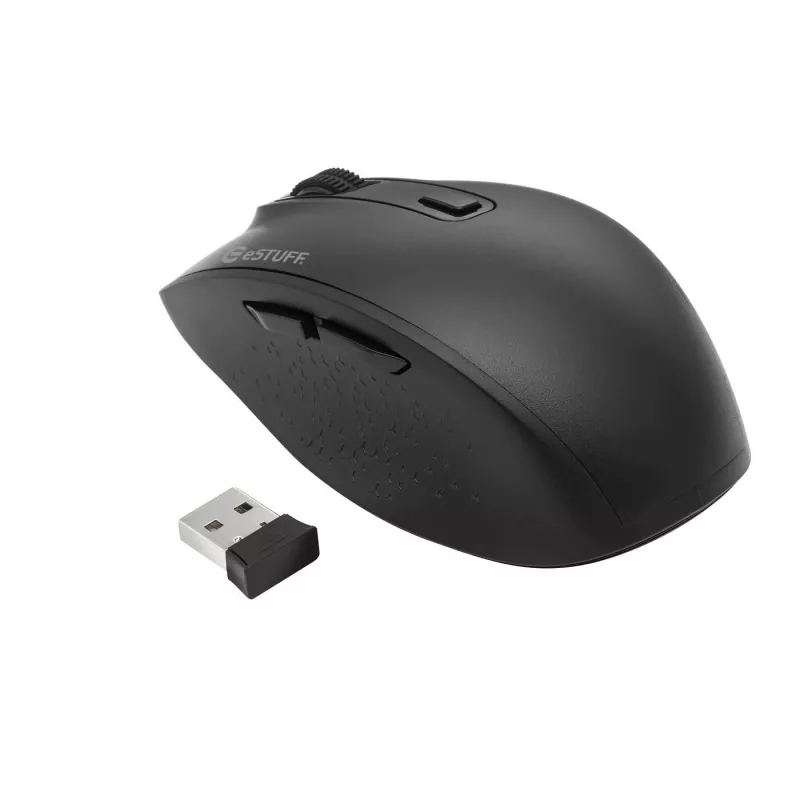 eSTUFF GLB214002 mouse ufficio per destrimani RF wireless + Bluetooth IR-LED 1800 DPI