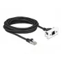 Cavo di prolunga di rete DeLOCK 5 m Cat.6A S/FTP RJ45 nero