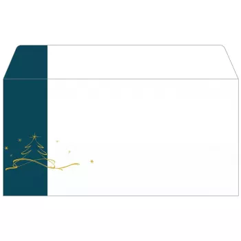 Busta Sigel DU254 DL 110 x 220 mm petrolio bianco giallo 50 pz.