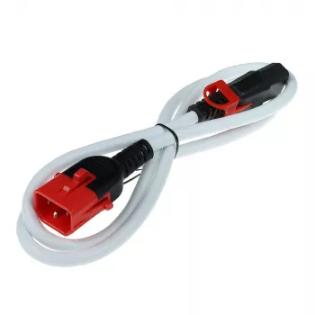 Cavo di alimentazione ACT C13 IEC Lock+ - C14 IEC Lock Dual Locking bianco 0,5 m, PC3606