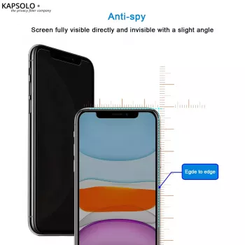 Vetro temperato privacy KAPSOLO iPhone 13/14 Max 6,1