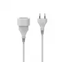 Prolunga elettrica Hama 00223261 3 m 1 uscita AC per interni bianco