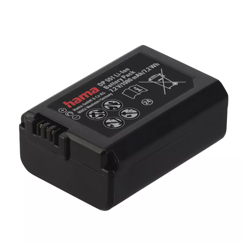 Batteria Hama DP 551 litio-ione 1000 mAh per fotocamera