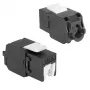 ACT Keystone Jack RJ45 CAT6 non schermato senza attrezzi con Shutter, nero