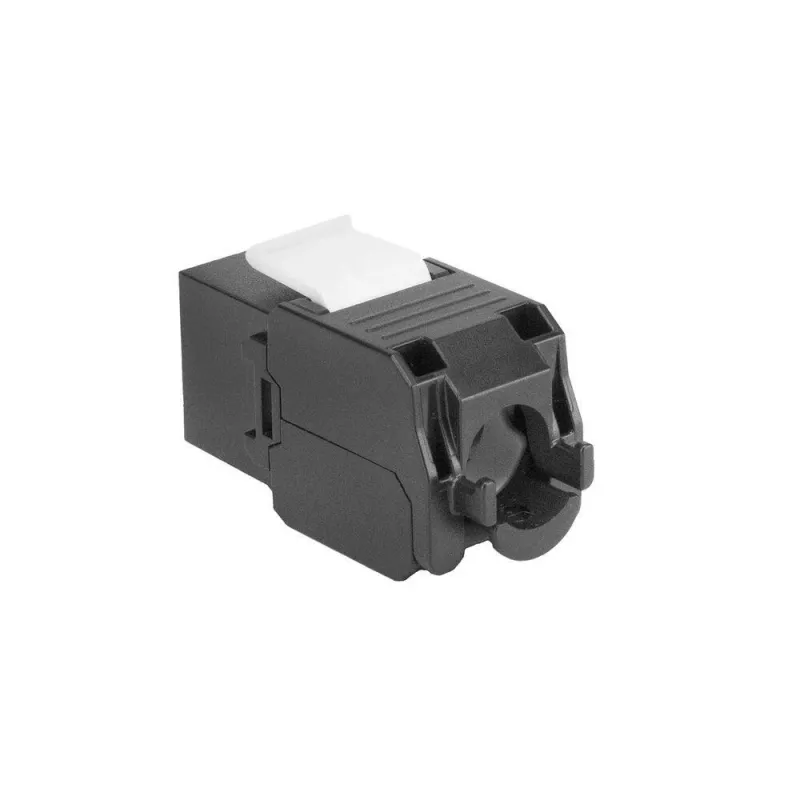 ACT Keystone Jack RJ45 CAT6 non schermato senza attrezzi con Shutter, nero