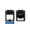 ACT Keystone Jack RJ45 CAT6 non schermato senza attrezzi con Shutter, nero