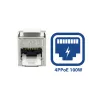 ACT Keystone Jack RJ45 CAT6 schermato senza attrezzi con Shutter argento-bianco