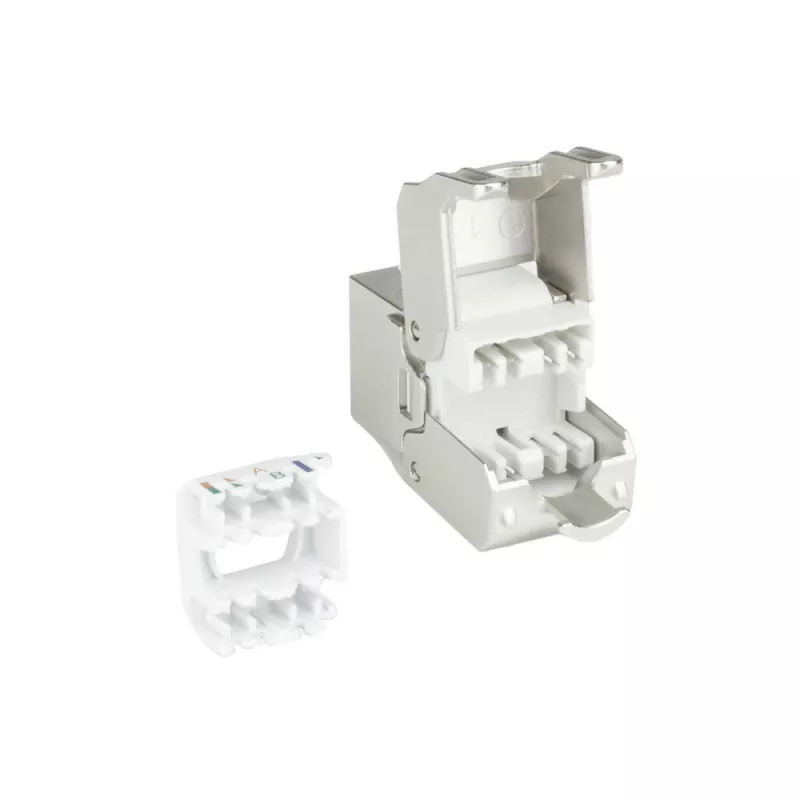 ACT Keystone femmina RJ45 CAT6A schermato senza attrezzi con coperchio parapolvere