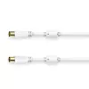 Cavo coassiale Hama 00205245 0,75 m bianco connettore coassiale