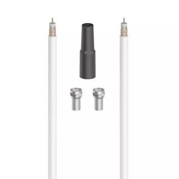Cavo coassiale Hama 00205041 10 m bianco connessione 1 coassiale connessione 2 coassiale