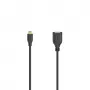Hama Flexi-schlank cavo USB USB 2.0 0,15 m Micro-USB A USB A nero