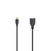 Hama Flexi-schlank cavo USB USB 2.0 0,15 m Micro-USB A USB A nero
