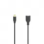 Hama Flexi-schlank cavo USB USB 2.0 0,15 m USB C USB A nero