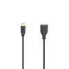 Hama Flexi-schlank cavo USB USB 2.0 0,15 m USB C USB A nero