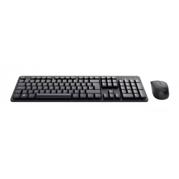 Trust TKM-360 tastiera mouse inclusi ufficio RF wireless QWERTZ tedesco nero