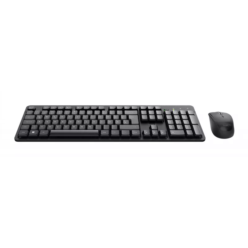 Trust TKM-360 tastiera mouse inclusi ufficio RF wireless QWERTZ tedesco nero