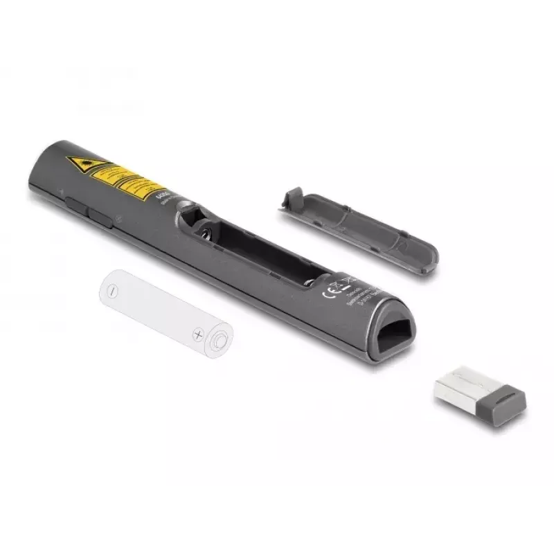 DeLOCK presentatore laser USB wireless USB RF telecomando puntatore laser rosso