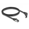Cavo di rete DeLOCK RJ45 Cat.8.1 piegato a 90° verso l'alto 10 m nero
