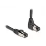 Cavo di rete DeLOCK RJ45 Cat.8.1 piegato a 90° verso l'alto 10 m nero